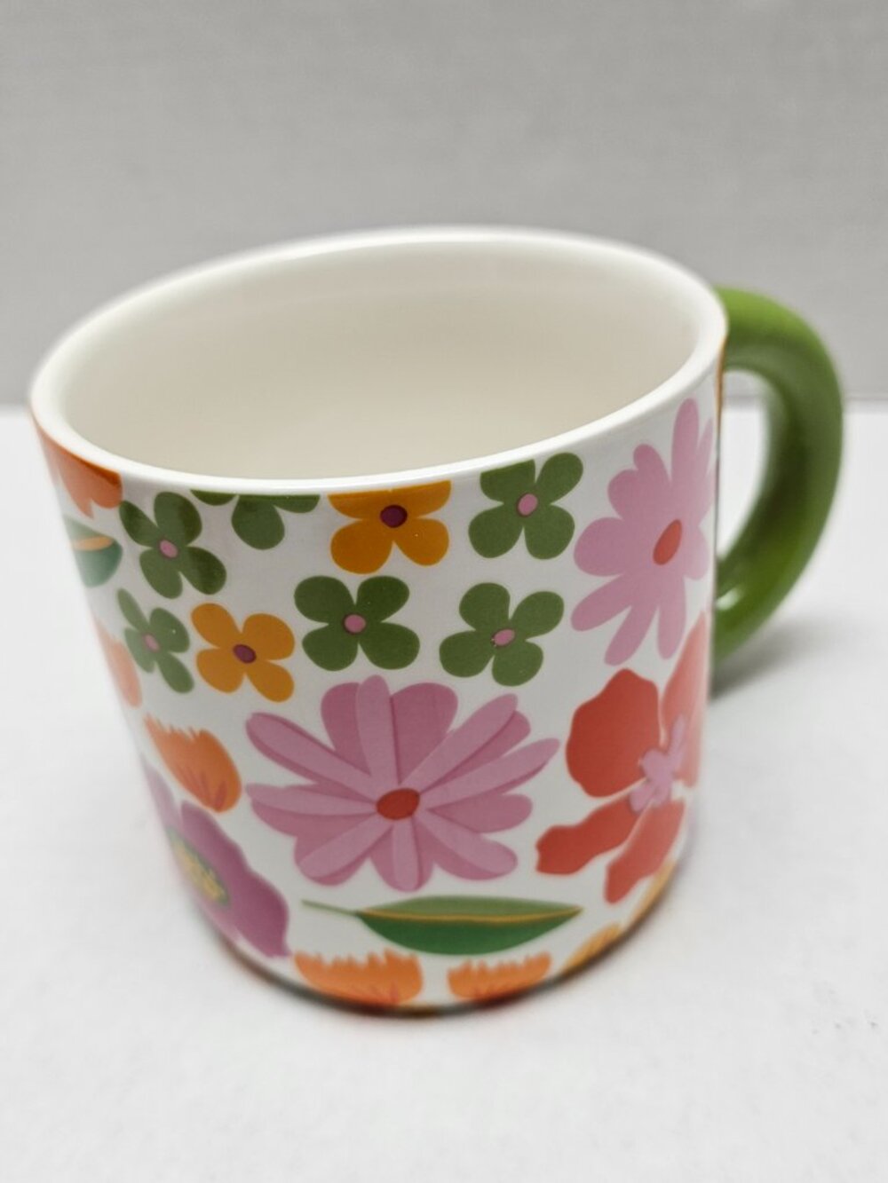 New Festive Voice Floral Flower Pink Purple Green Orange Mug Cup